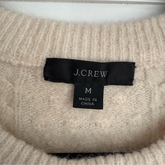 J. Crew Textured Cream Sweater - Medium - Picture 3 of 5